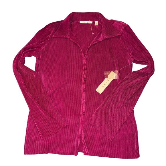 Cyrus Women's Blouse in Vibrant Fuschia Pink, NWT & Extra Button - Picture 1 of 6
